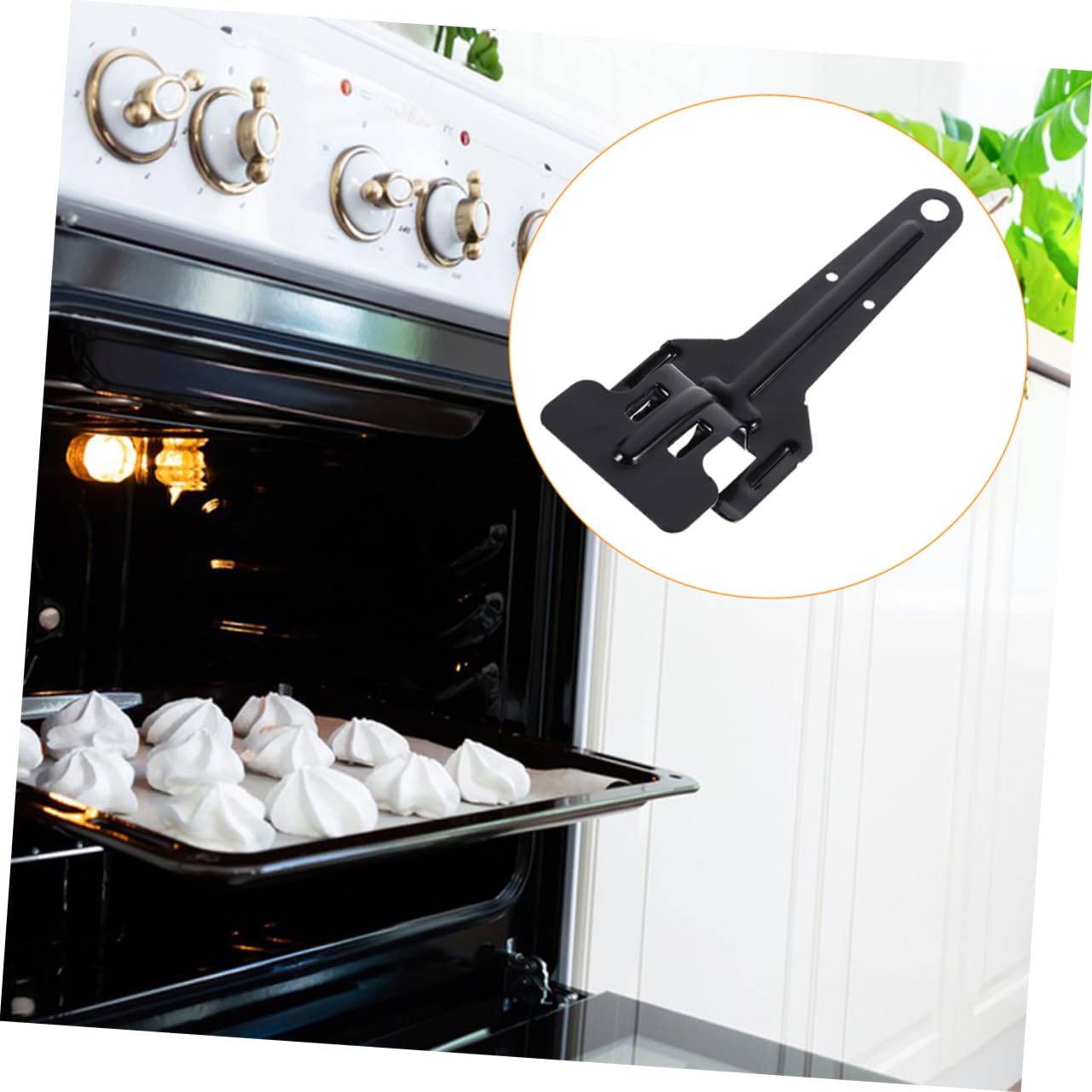 STOBAZA Pfannengreifer für Heiße Bleche und Teller Ofenform-greiferclip aus Hitzebeständigem Material Backblechclip für Backofen und Heißluftfritteuse Tablettklemme zum Sicheren Halten Gri