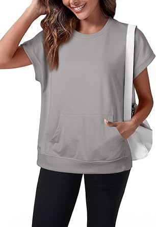 SHEWIN Women Summer Trendy Sweatshirt Casual Dressy Shirts Work Tops 2026
