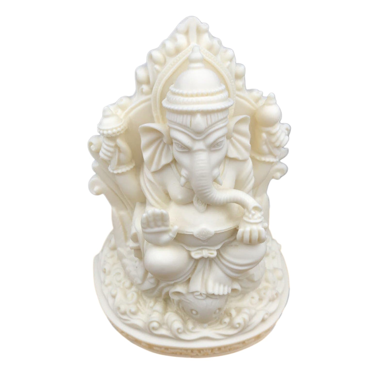 YXCQHZM Ganesh Buddha Figurine Elephant God Statue Handmade Gift Decoration Ornaments for Home, Garden, Car (A)