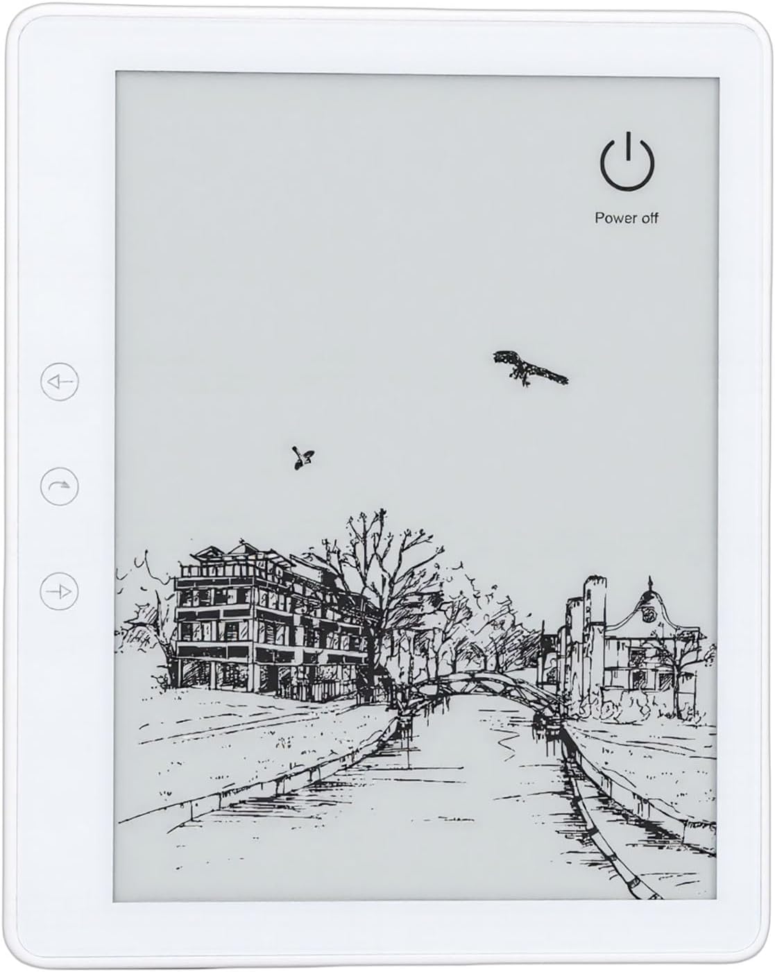 Yoidesu 5.8 Inch Ebook Reader, HD Touch Ink Screen, Portable Electronic Book Reader Support for Android, 32GB Memory, Support Expansion Up to 64GB, Wi Fi, White