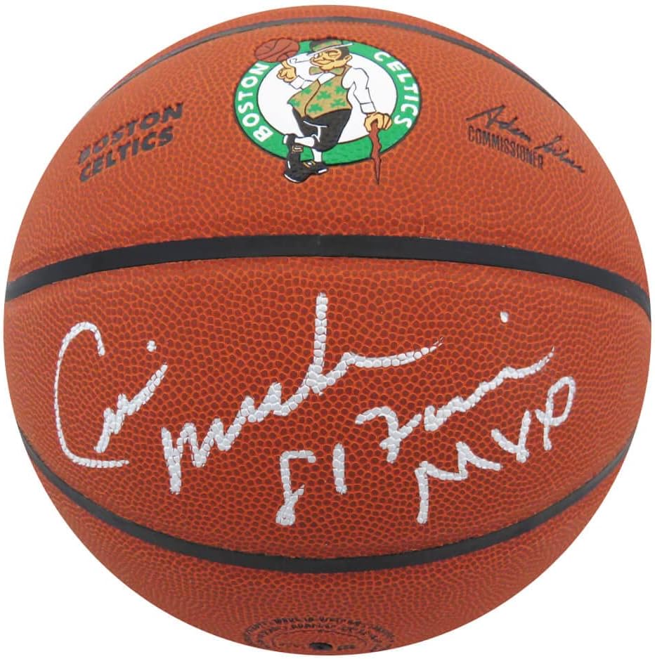 Cedric Maxwell Signed Wilson Boston Celtics Logo Basketball w/81 Finals MVP