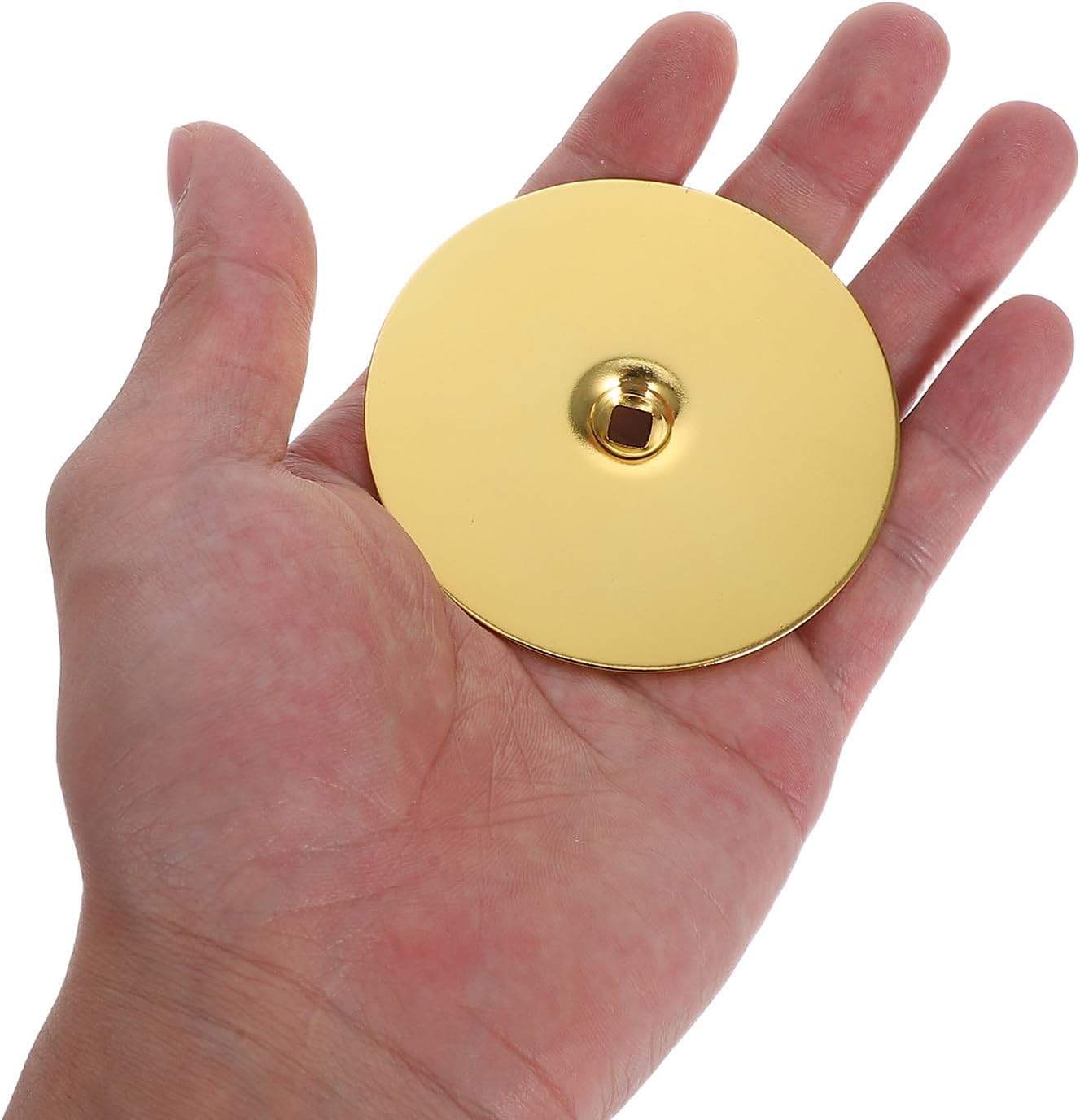 SOLUSTRE Stainless Steel Deadbolt Hole Cover Plate for Metal and Wood Doors with Easy Installation and Enhanced Security, Elegant Design with Smooth Polished Surface, Vintage Style Door