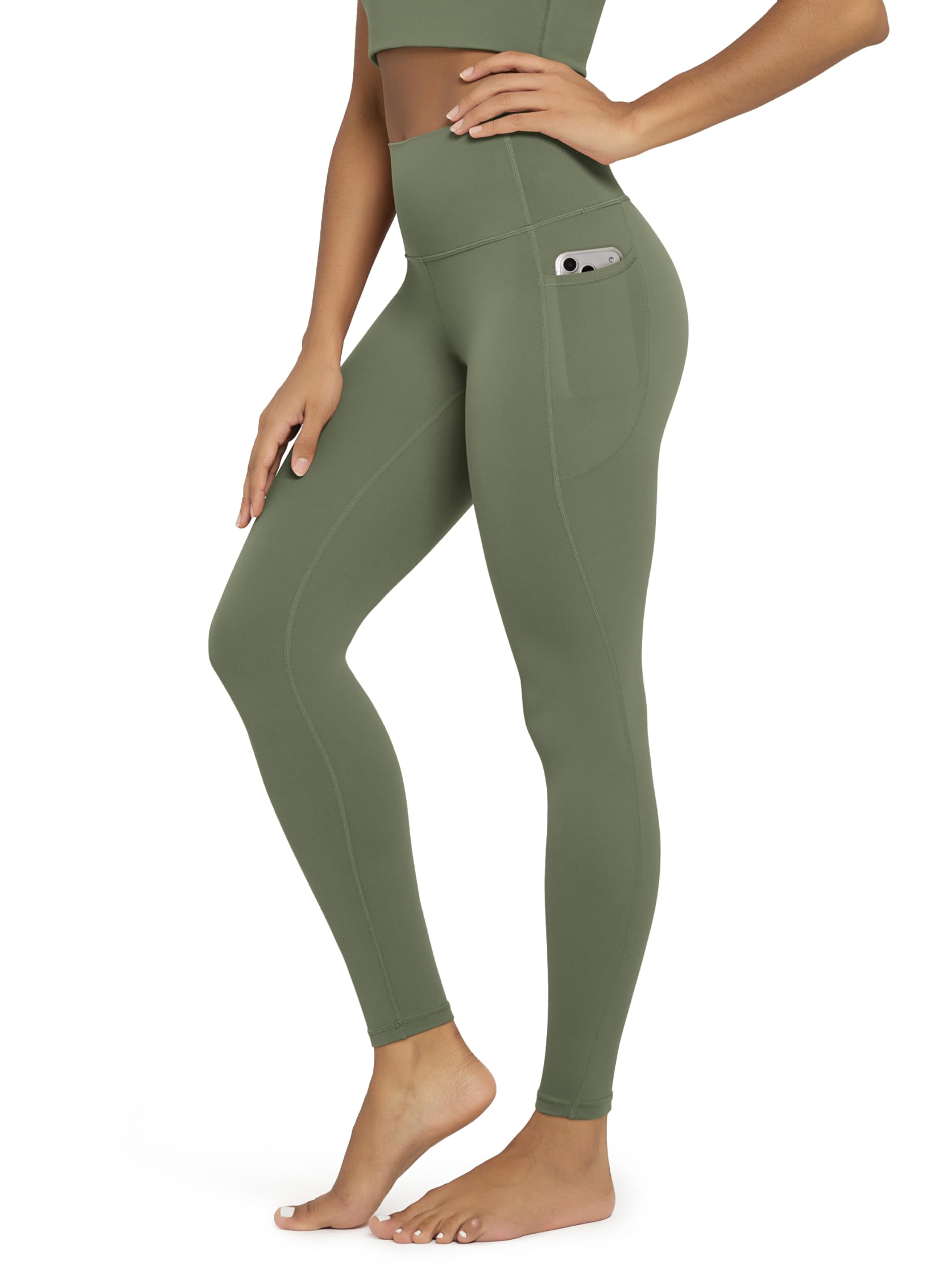 ODODOS Buttery Soft Lounge Yoga Leggings with Pockets for Women 23" / 25" /28" High Waist Yoga Pants