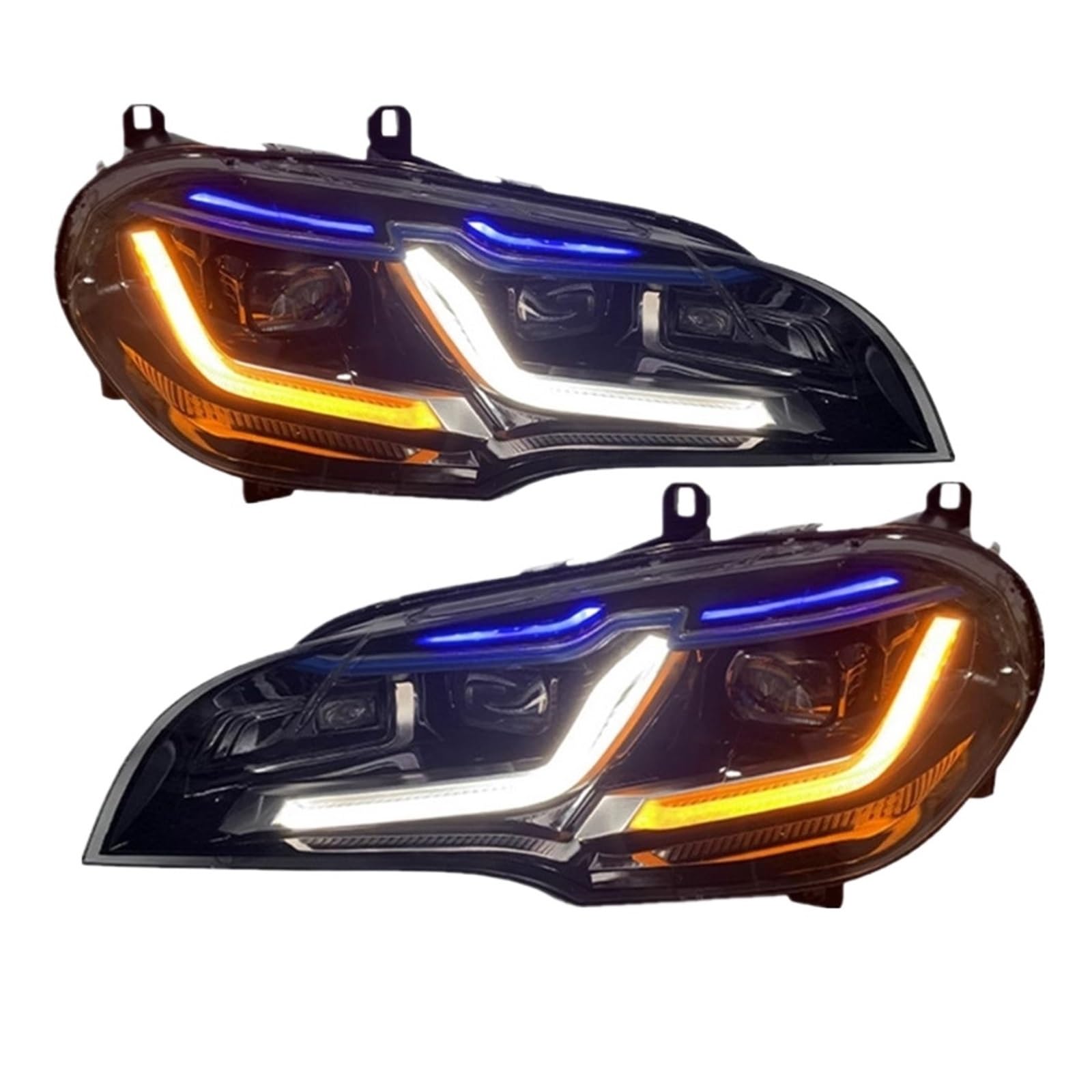 Fari a LED Compatible with auto compatibili con accessori BMW E70 X5 2007-2013 E70 Gruppo luci di direzione anteriori a LED modificate DRL(2011-2013)