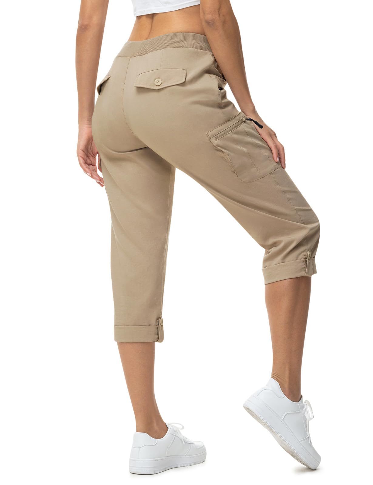 TBMPOY Women's Cargo Hiking Capris Pants