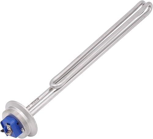 Miniatura 21 de DERNORD Calentador de agua eléctrico de 2 pulgadas (OD64) Tri-clamp 120V 1650W Foldback Elemento de calefacción con baja densidad de vatios