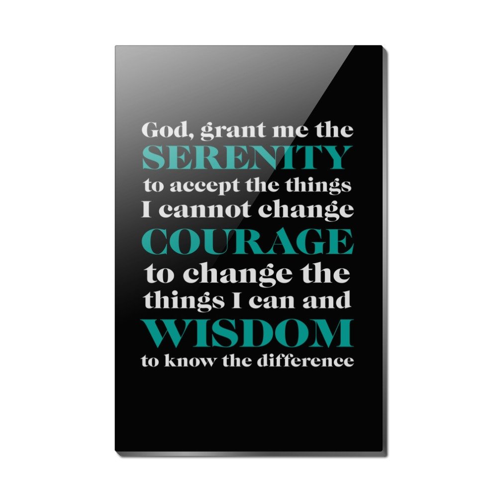 Serenity Prayer Fridge Magnet - 3" X 2", Made In Italy, Easel - Foto 12
