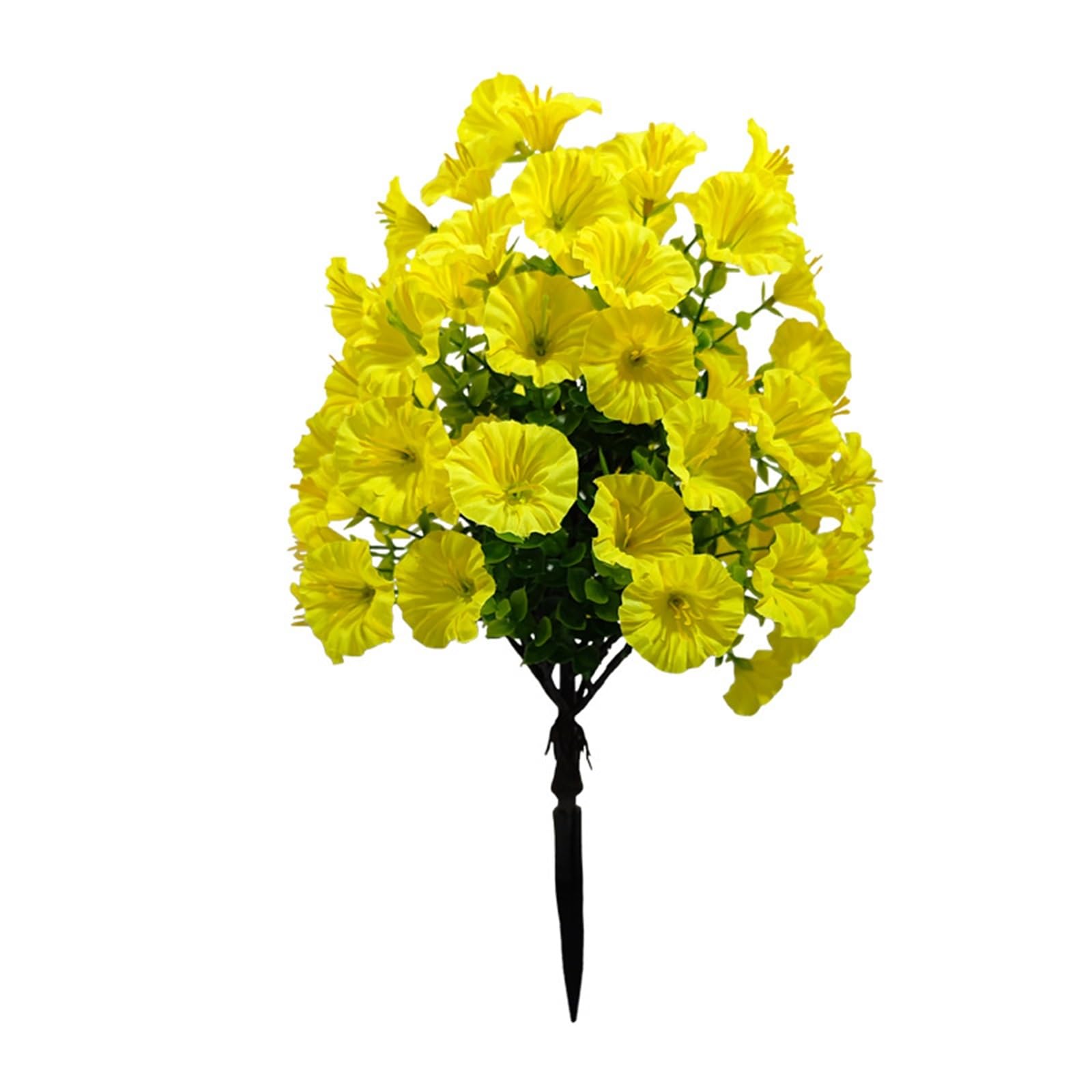 WBCDXCBB Plastic Simulation Flowers 73 Mesh Eucalyptus Trumpet Ground 1Pcs(73mesh yellow)