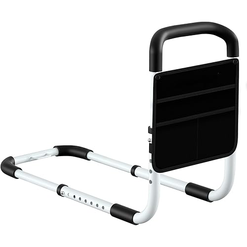 Bed Rail - Bed Rails for Elderly Adults - Medical Bed Support Bar Mobility Assistant with Free Storage Bag and Fixing Strap, Fit King, Queen, Full, Twin