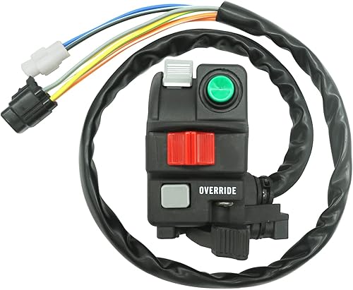 Miniatura 3 de M MATI Interruptor de manillar izquierdo para Suzuki KingQuad 450 LT-A450 AXi 4x4 LT-A450X 2007-2010 37400-11H00