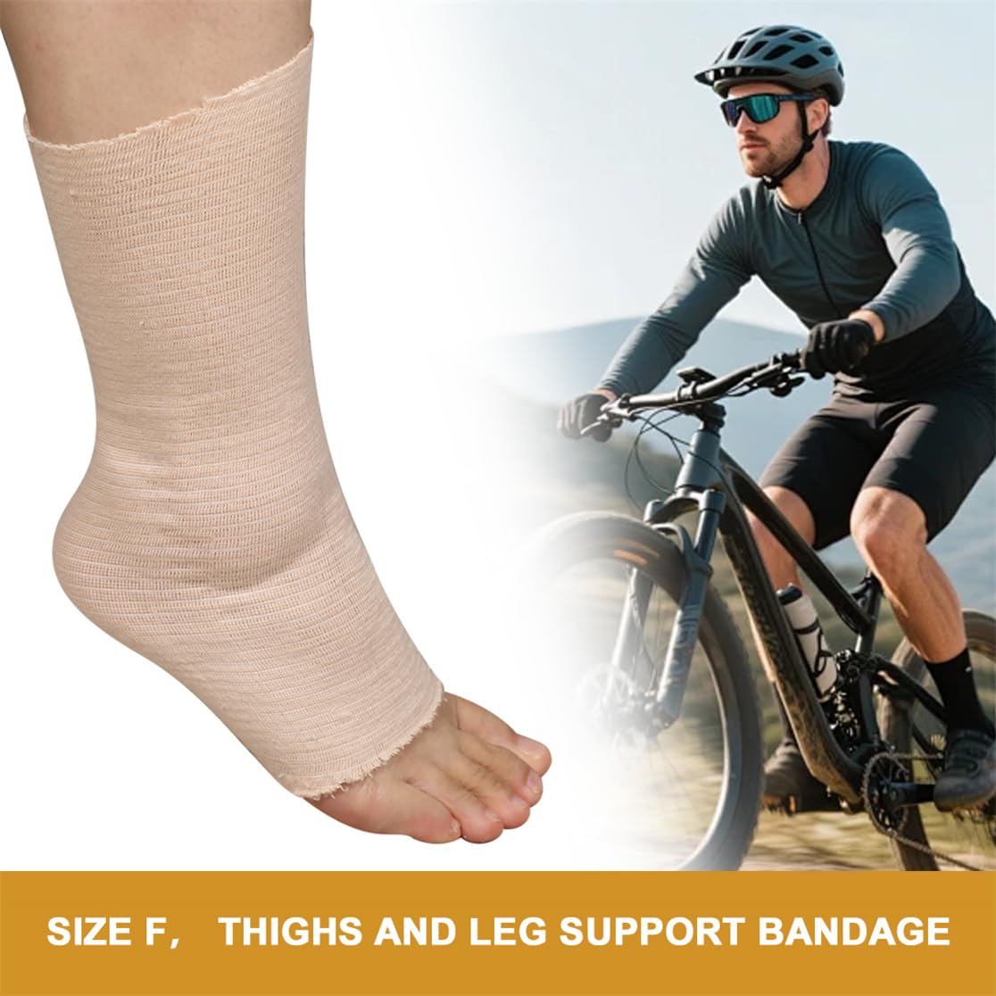 Tubular Support Bandage Elastic Sport Bandages Breathable Compression Bandage Roll Stockinette Tubing Gauze for Leg Knee, 4inchX5.5 Yard (Size F) — Amazon image 4