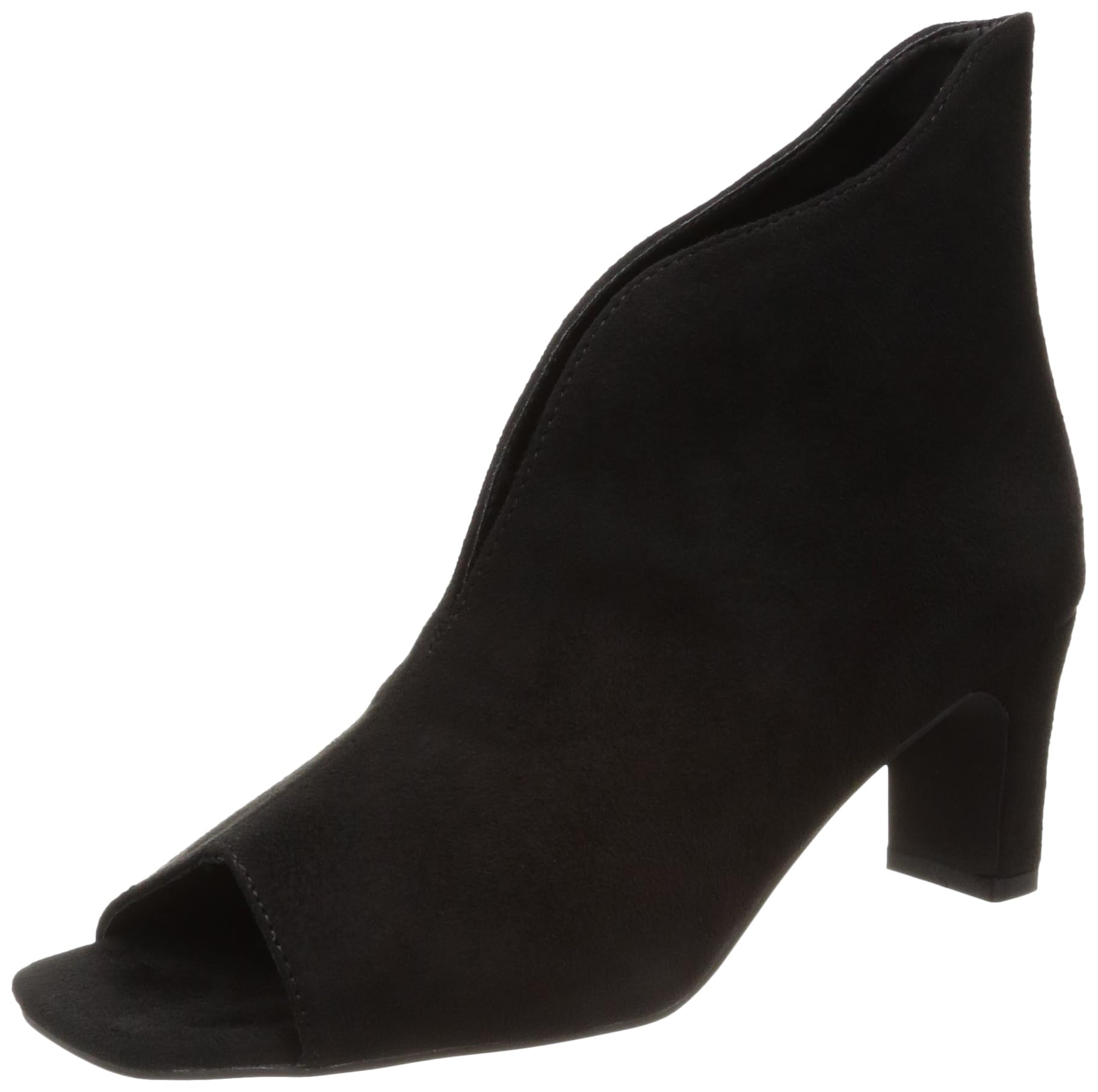 SNIDEL オープントゥメッシュブーツ M ブラック SNIDEL（スナイデル）の「オープントゥメッシュショートブーツ