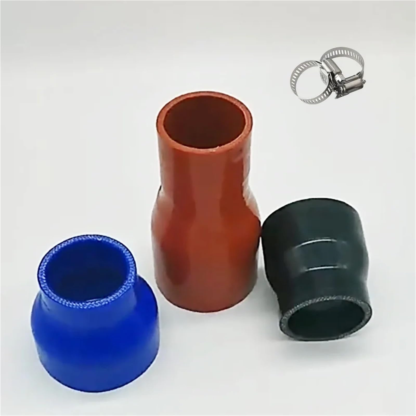 manguera gasolina Tubo de silicona de diámetro variable, manguera de cargador de diámetro variable, tubo de dirección rojo, azul y negro, diámetro variable Manguito Turbo(Rouge,OD 5.5xID 2.5mm)