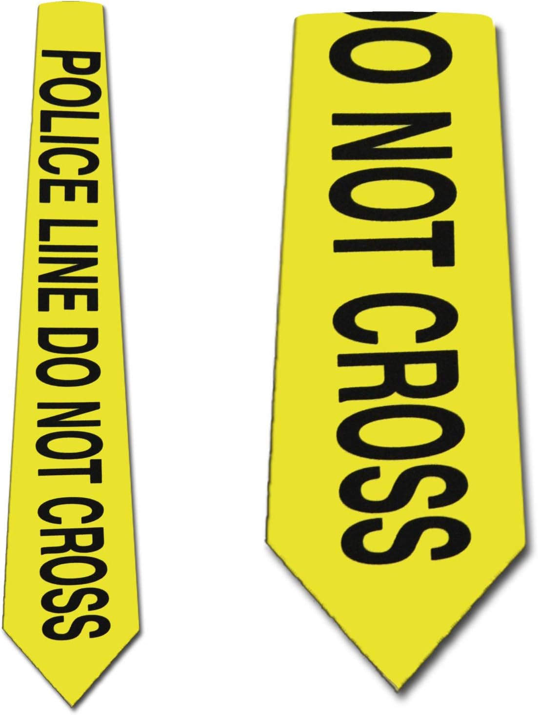 Three Rooker Police Line Ties Do Not Cross Neckties Law tie yellow mens Neck tie by The Necktie Comp