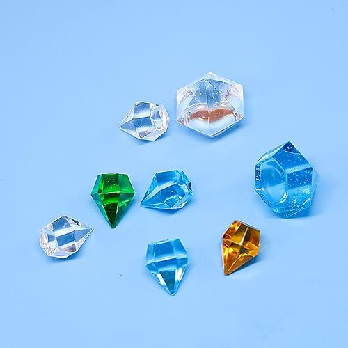 Miniatura 3 de 2 moldes de silicona con gemas de diamante 3D, molde de silicona transparente para hacer proyectos de manualidades de resina epoxi