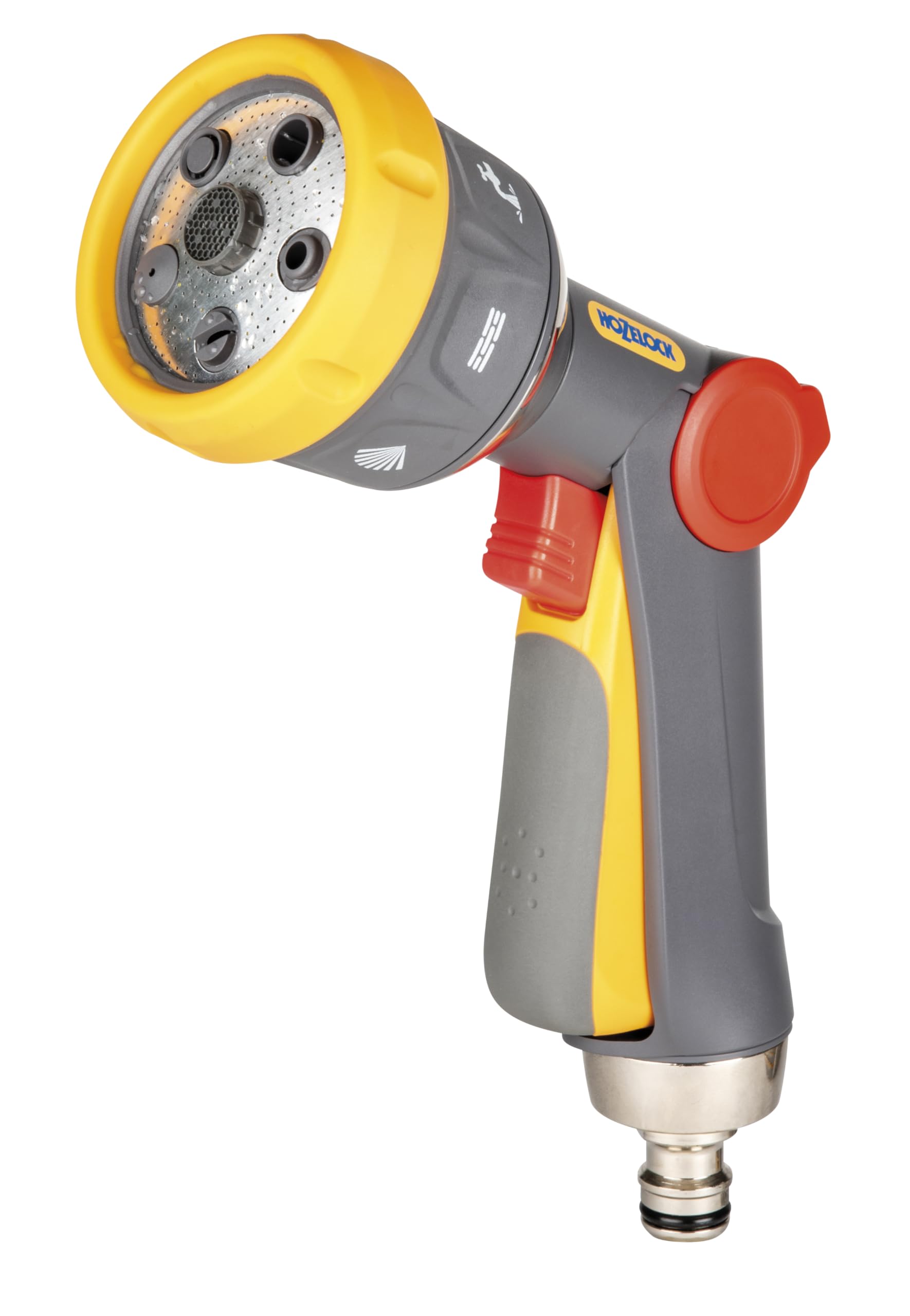 HOZELOCK - Multi-Spray Gun Plus : pistolet multi-tâches compact, arrosage et nettoyage, verrouillable : 6 modes de pulvérisation