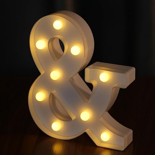 Miniatura 9 de Letras iluminadas, letras LED, 26 letras del alfabeto, letras iluminadas decorativas, letras iluminadas que funcionan con pilas para fiestas, bares,