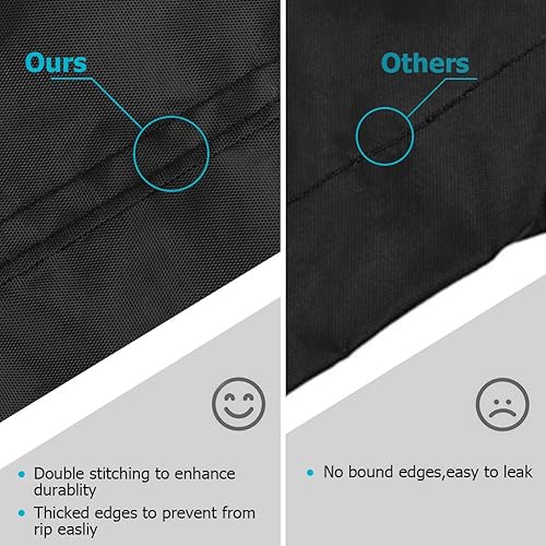 Miniatura 10 de iCOVER - Funda impermeable para parrilla de gas de 60 pulgadas, poliéster ligero, fácil de poner y quitar, resistente al polvo y a la decoloración