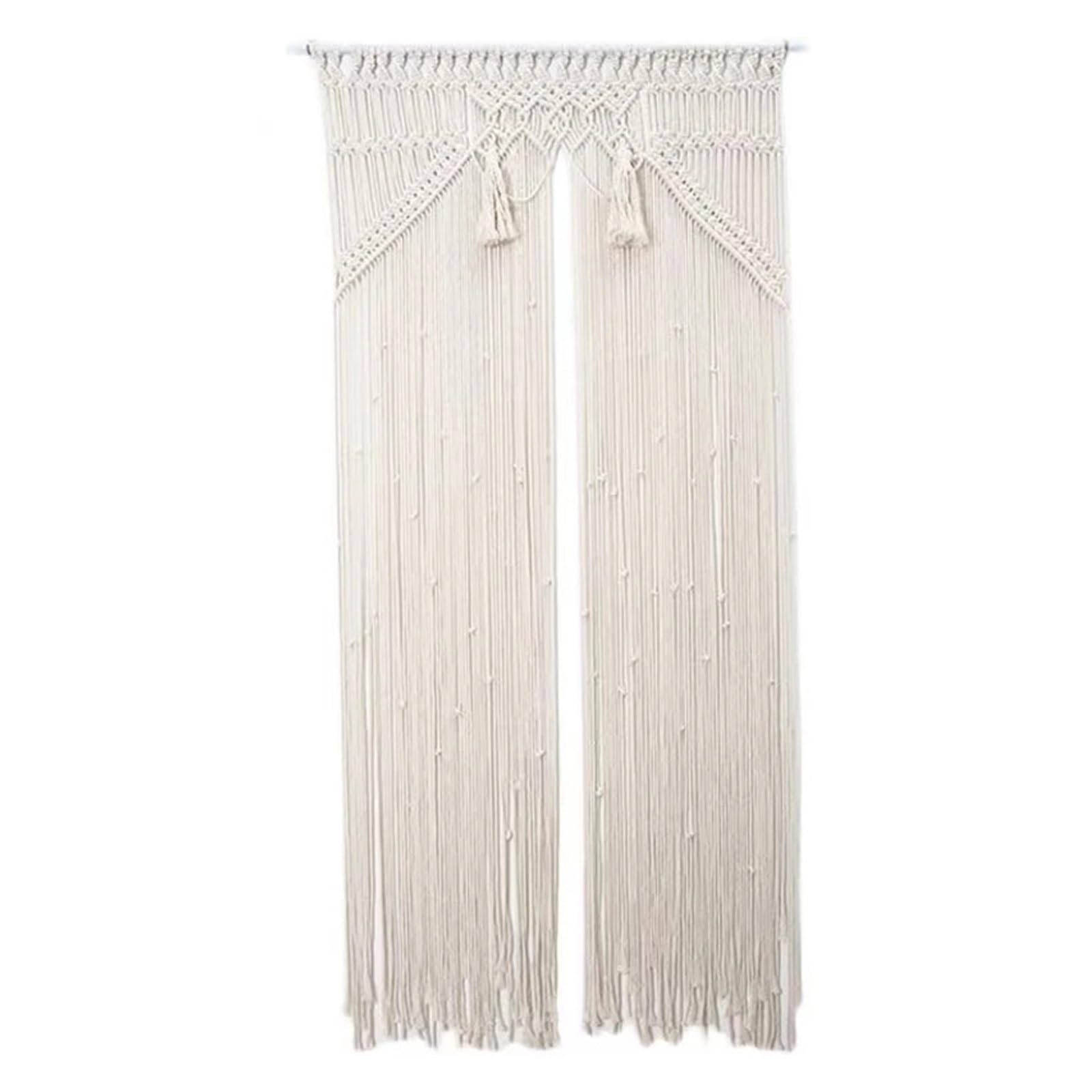 Tapisserie macramé rideau en corde de coton ornement mural maison