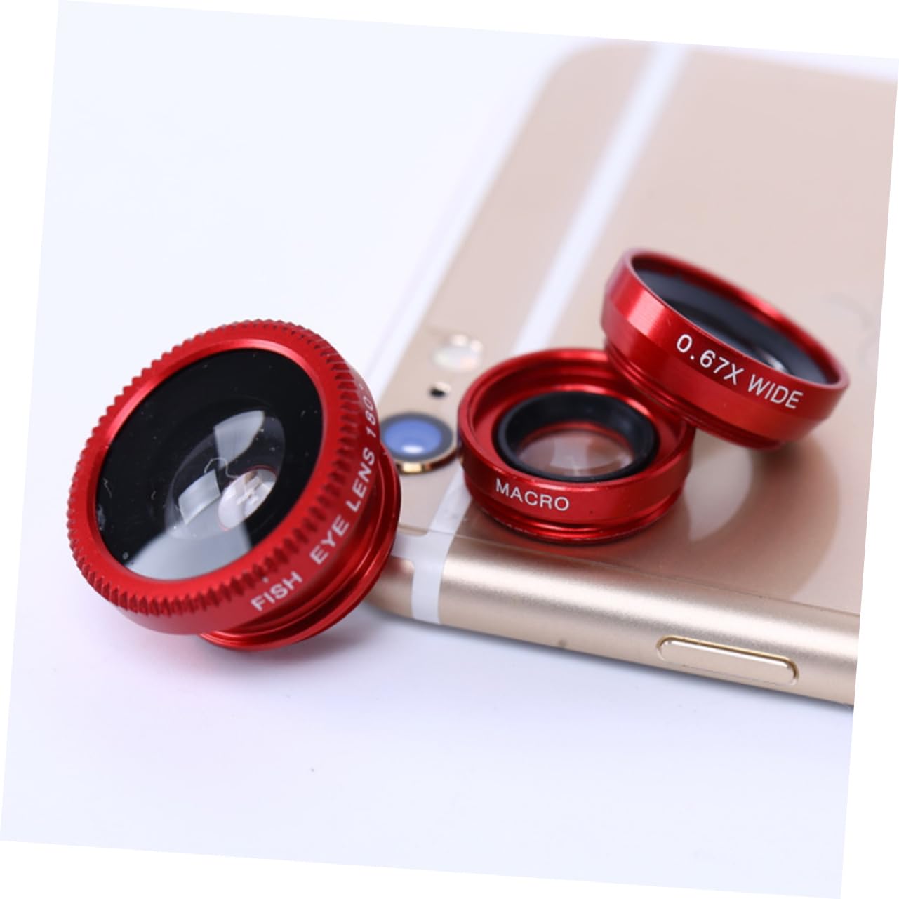 ULDIGI 2 Sets 3 1 Telephoto Lens for Smartphone Camera Lens Kit Smart Phone Wide Angle Lens Mobile Phone Camera Lens Mobile Phone Lens Fish Eye Lens Fisheye Camera Red Universal Magnifier