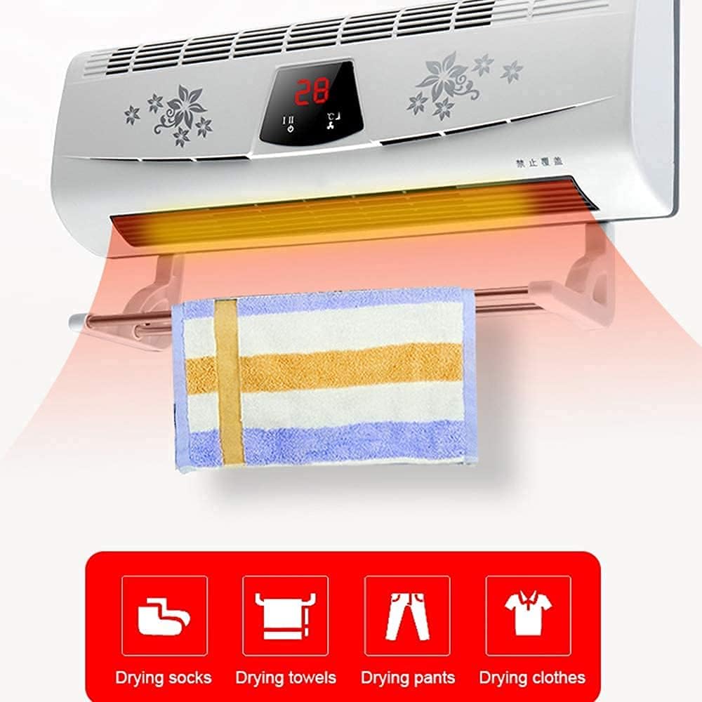 Air Cooler for Home Office Evaporative Coolers Free Installation Energy Saving Wall Mounted Air Conditioner Portable Heating Fan Home Timing Remote Control WiFi Thermostat