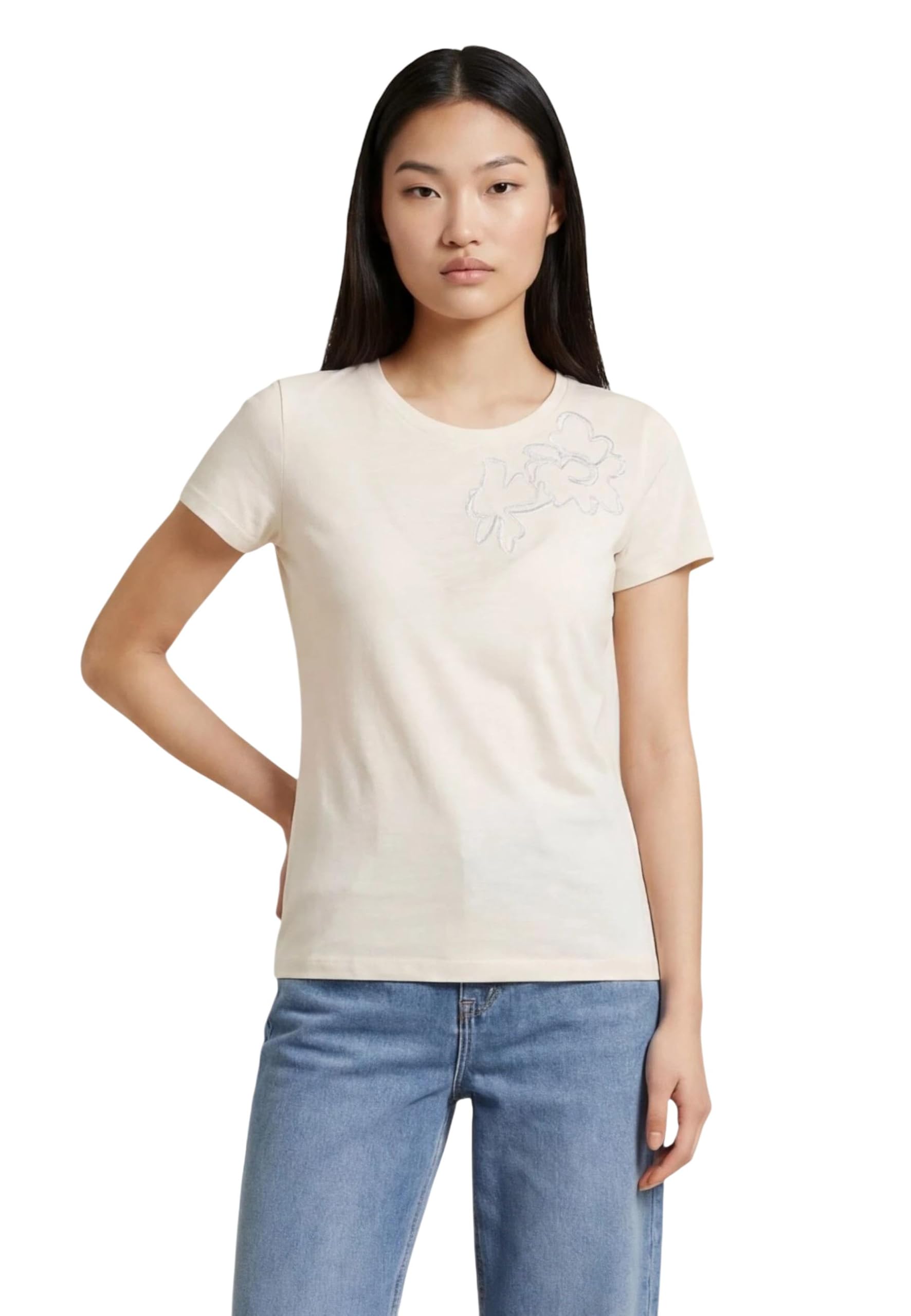 Liu Jo T-Shirt Maniche Corte ECS Moda TA6155 JS923 Bianco