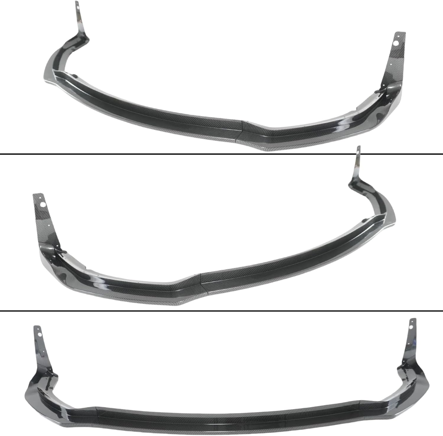 Front Lip for Dodge Charger SRT Hellcat Scat Widebody 2020 2021 2022 2023 2024 H Style Front Bumper Lip Spoiler Splitter (Carbon Fiber Print)