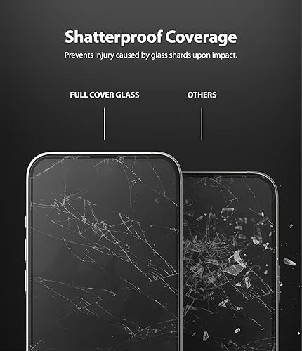 Miniatura 6 de Ringke Protector de pantalla de vidrio de cubierta completa compatible con iPhone 13 Mini, antiarañazos, compatible con fundas, cobertura completa,
