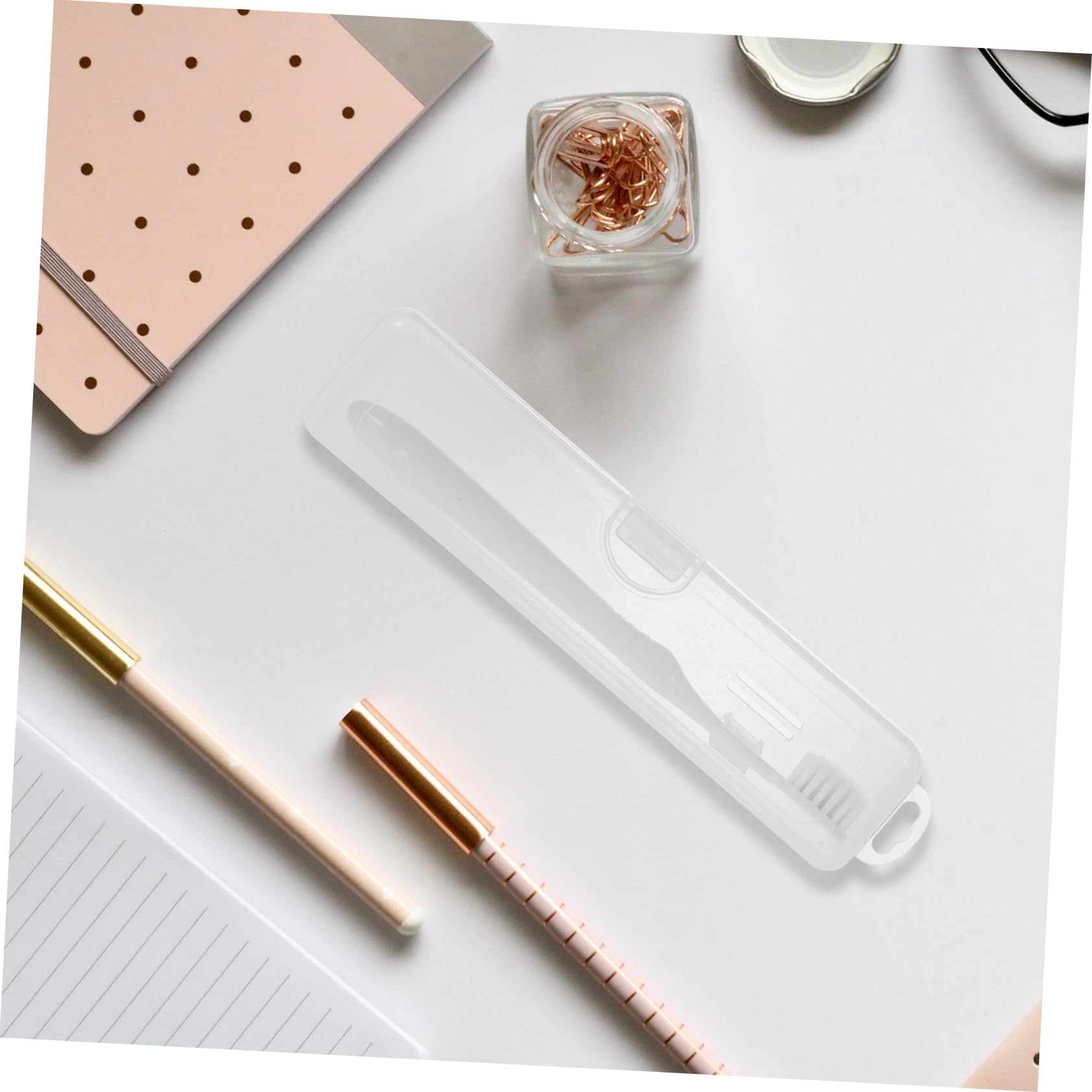 NOLITOY 20piezas Estuche De Viaje Portátil Para Cepillos De Dientes y Pasta De Dientes Caja De Almacenamiento Transparente Para Viajes y Picnics