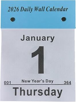 Wall Calendars Daily Tear Away Schedule Planning Supplies Accessory