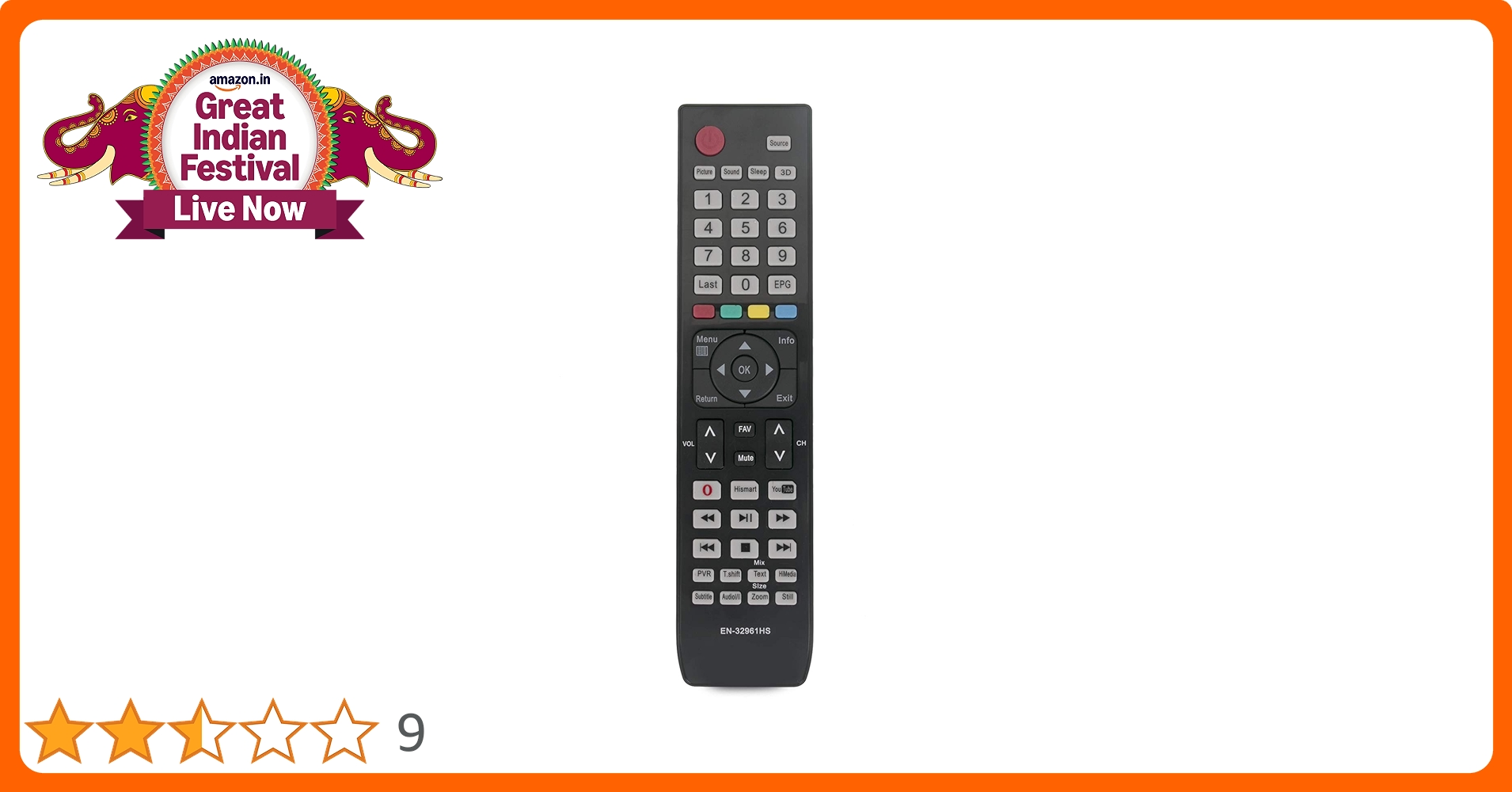 Buy ALLIMITY EN-32961HS Replacement Remote Control fit for