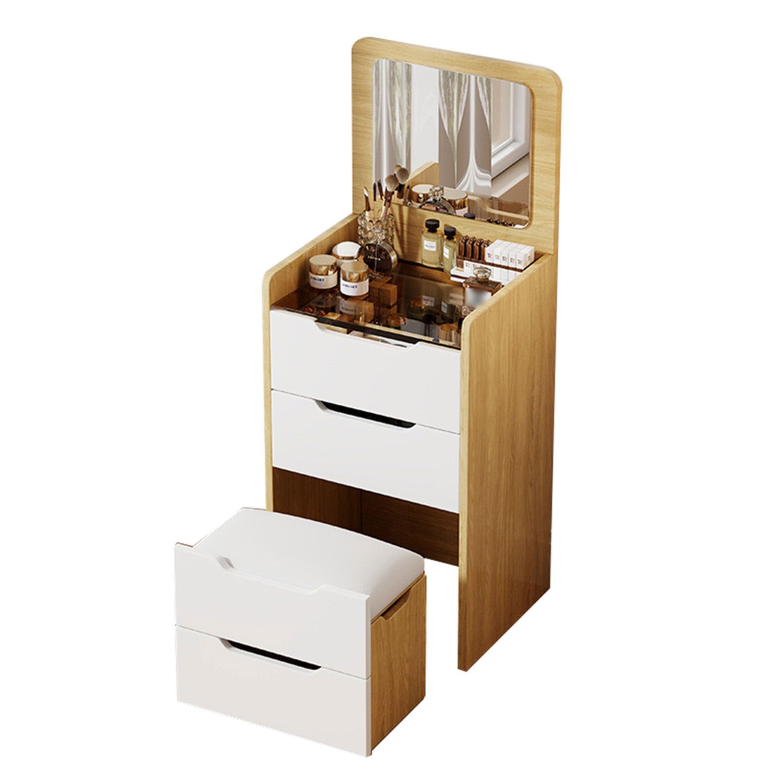 multifunction modern dressing table Modern Multifunctional Dressing Table with 3 Drawers and 1 Door - Bed Bath & Beyond