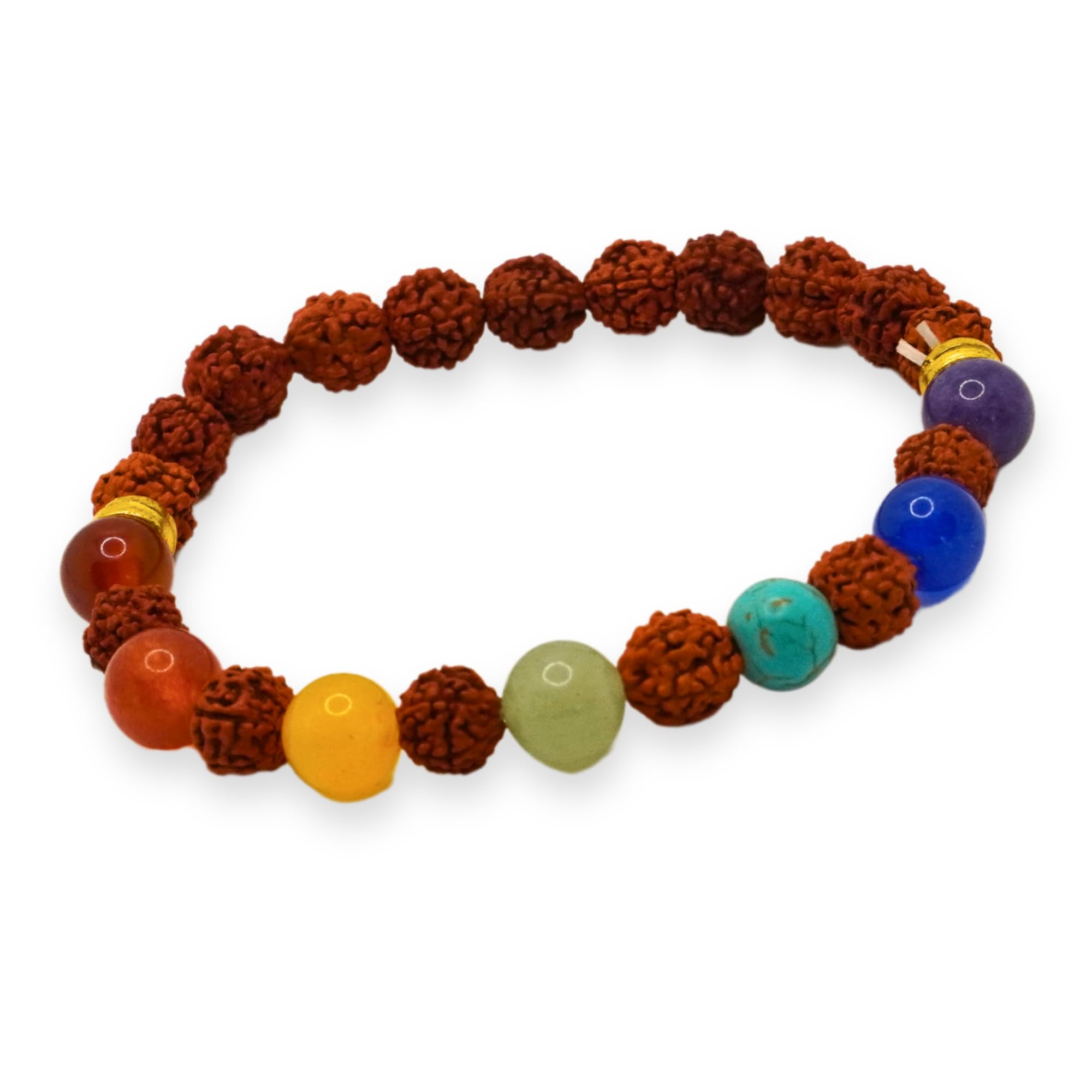 Japam 7 Chakra Rudraksha Band - Stability | Hand Rudraksha Bracelet for Men and Women | Free Size (B0D14PPQNK) Amazon Price History, Amazon Price Tracker