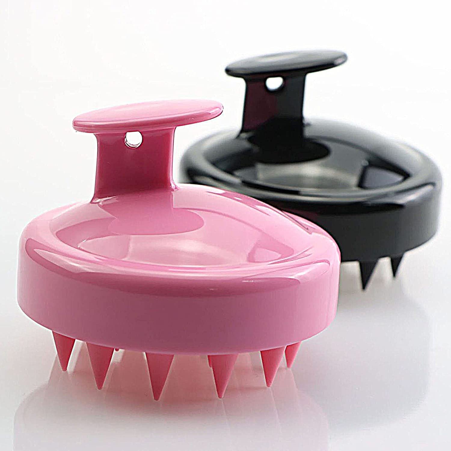 SILENCIO Soft Silicone Shampoo Brush, 2 Pcs Scalp Massager, Head Scalp Massage Brush for Massager Clean Hair Reduce Dandruff Promote Hair Growth Hair Scrub Brush (Black, Pink) (B0BJBZNGB3) Amazon Price History, Amazon Price Tracker