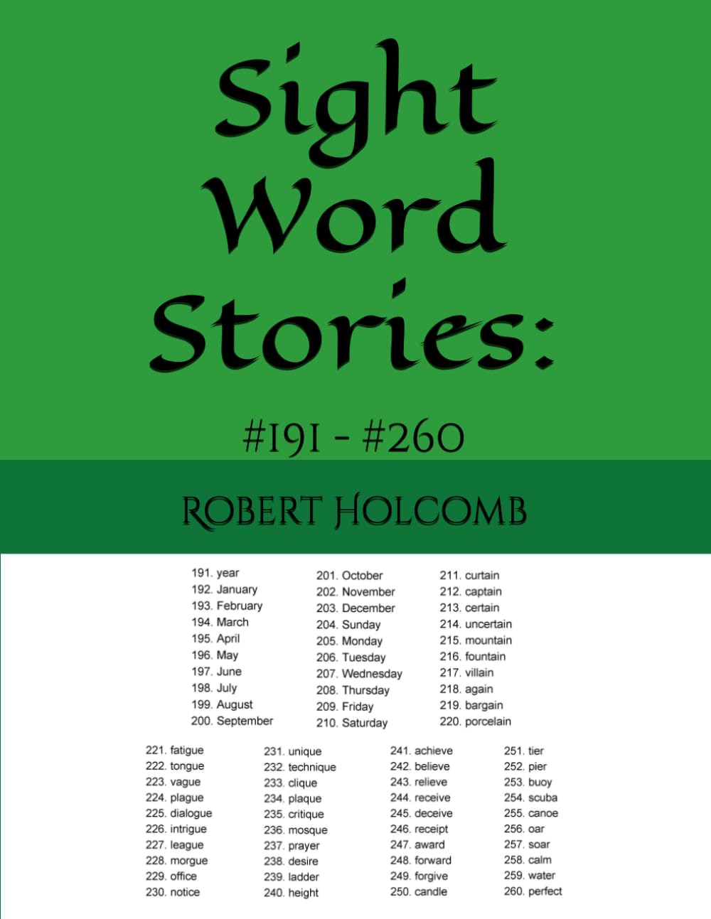 Sight Word Stories: #191 - #260
