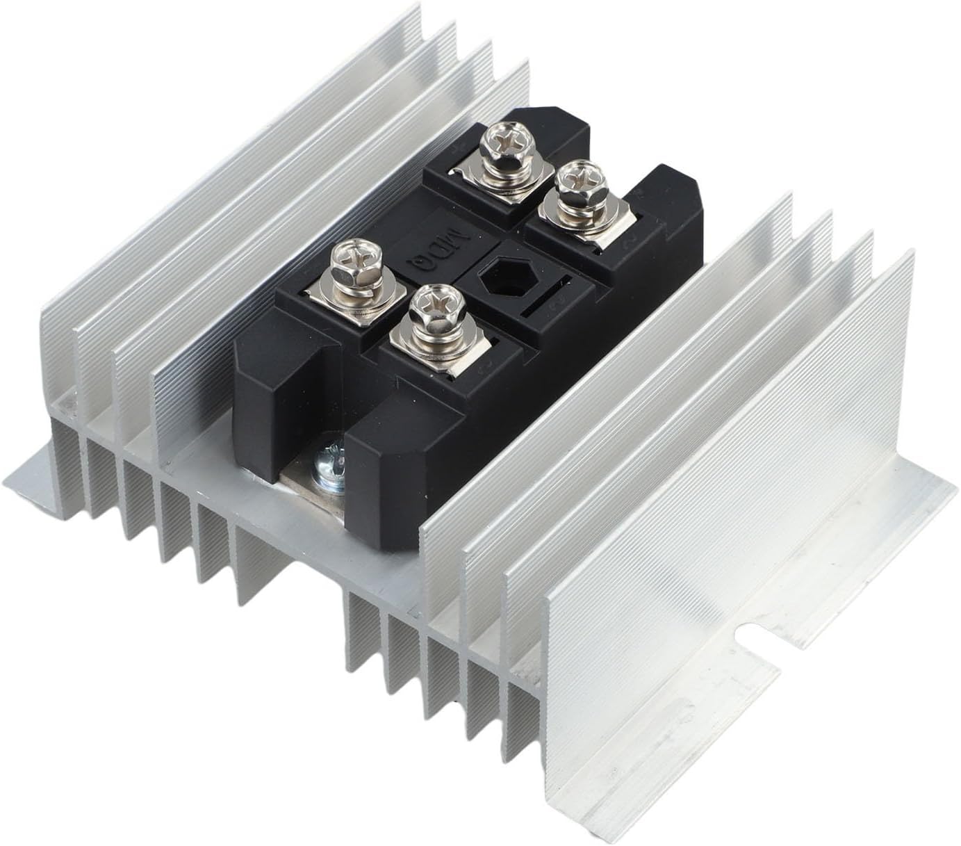 Single-Phase Full Wave Diode Module 100A 1600V with Heat Sink for DC Power Supplies, Bridge Rectifier MDQ for Instruments and Motor Excitation