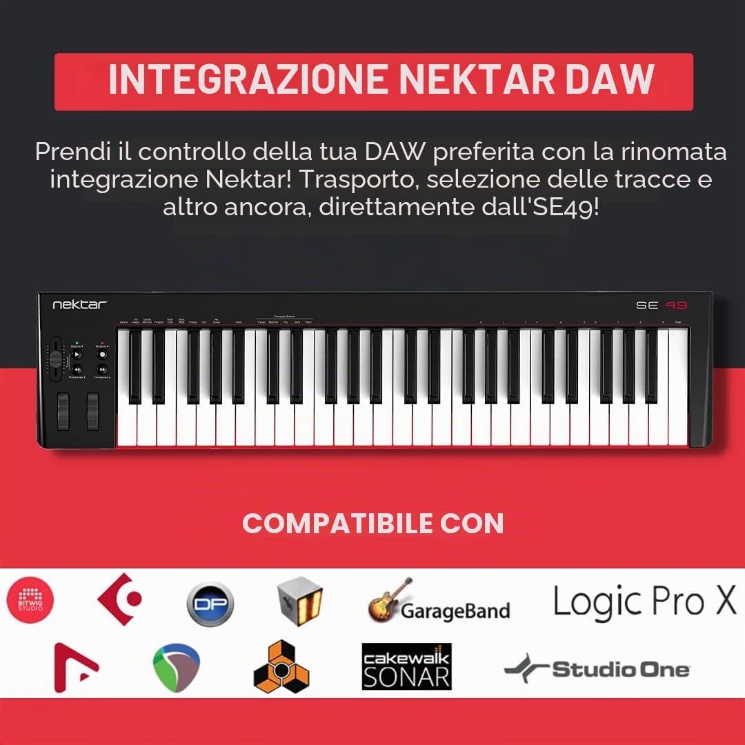 Nektar SE49 - Controller per tastiera MIDI USB