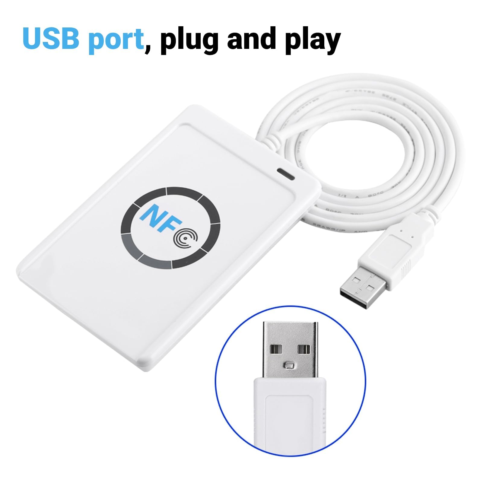 NFC RFID Reader Writer ACR 122U ISO RFID Reader Writer ACR 14443A / B Software Libre en