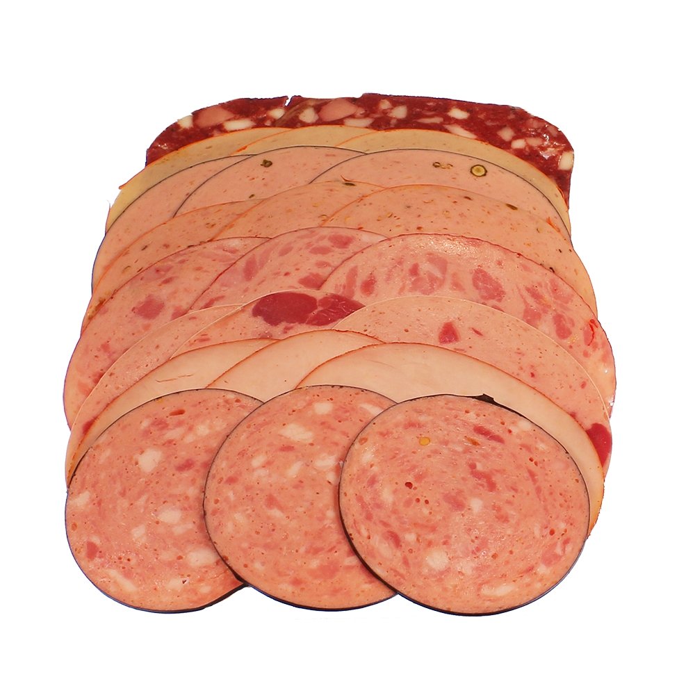 Aufschnittwurst verschieden sortiert 4 x 1/2 Wurst a ca. 1.200 g, 4.800 g