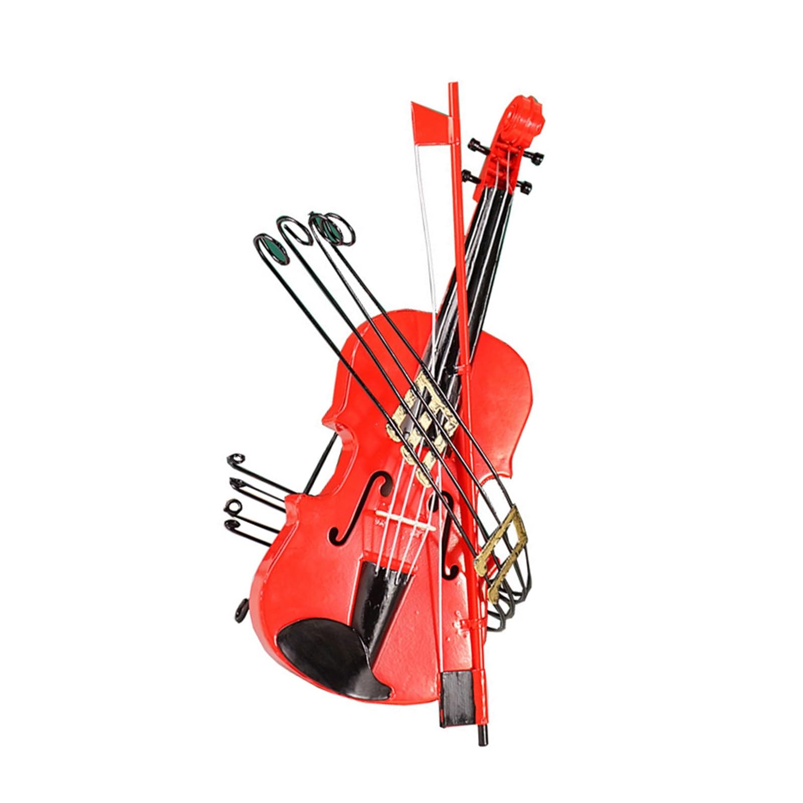 ZXFJYUIP Musical Instrument Model Red Or White Violin Desktop Decoration(Red)