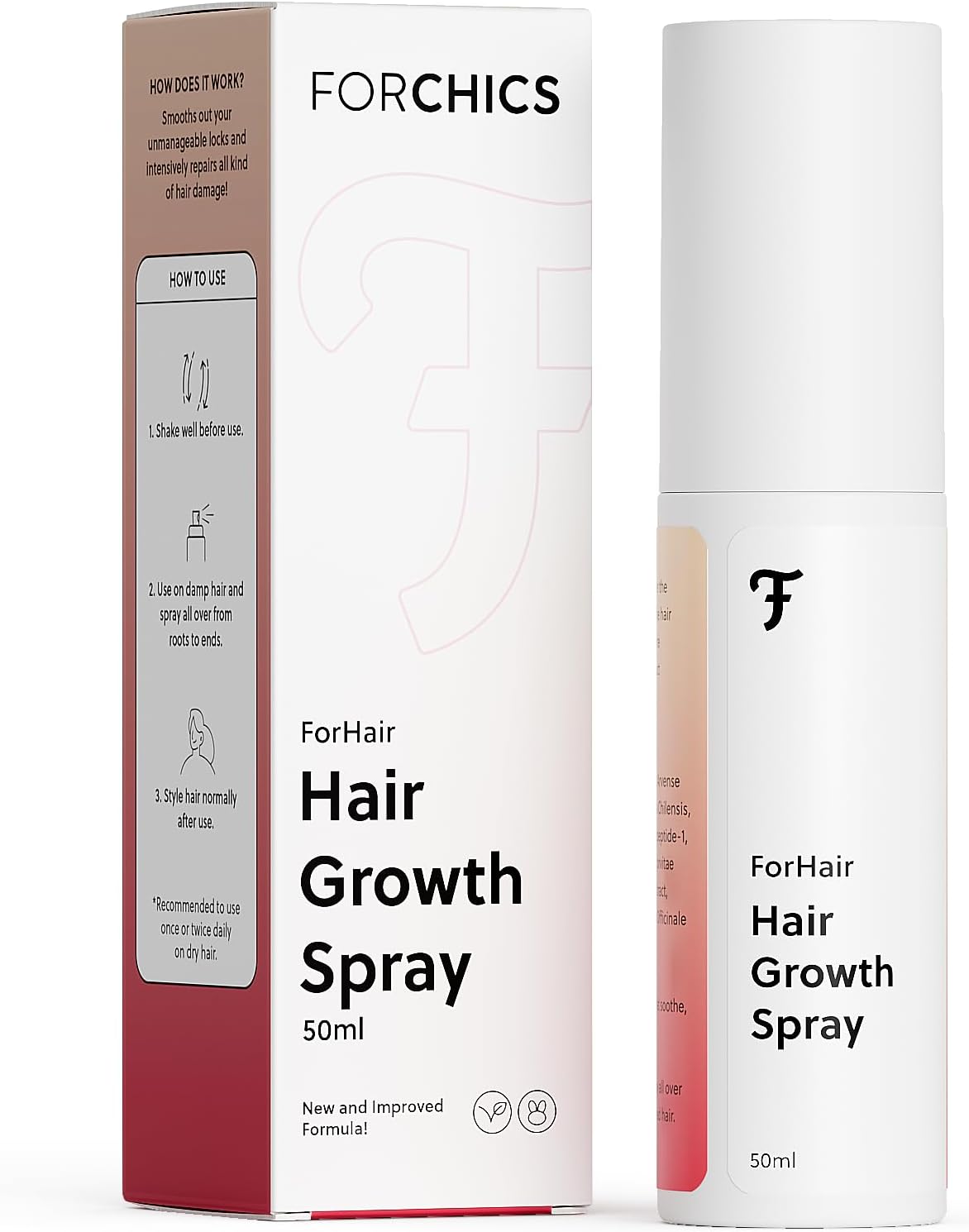 - Hair Growth Serum for Women- Results in 4 Weeks- Hormone Free Hair Regrowth Treatment - For Thinning Hair Loss - Fast Absorbing Non-Greasy Scalp Spray 50ml