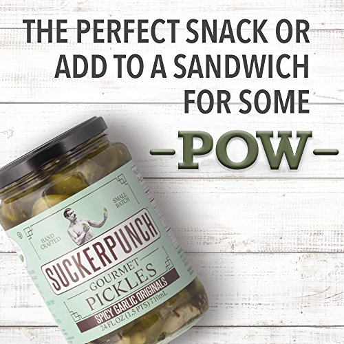 Suckerpunch Gourmet - Spicy Garlic Original Pickle Chips, Fresh Taste, Crisp Texture, Gluten Free, Vegan Friendly, Kosher And Made In The Usa (24 Ounce) #TOP6