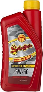 Schaeffer Manufacturing Co. 9001-012S Supreme 9000 Full Synthetic Racing Engine Oil 5W-50, 1-Quart Bottle