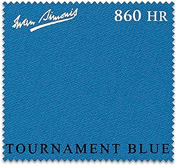 Iwan Simonis 860HR Pool Table Cloth Tournament Blue, for Rails Only 6 Rails