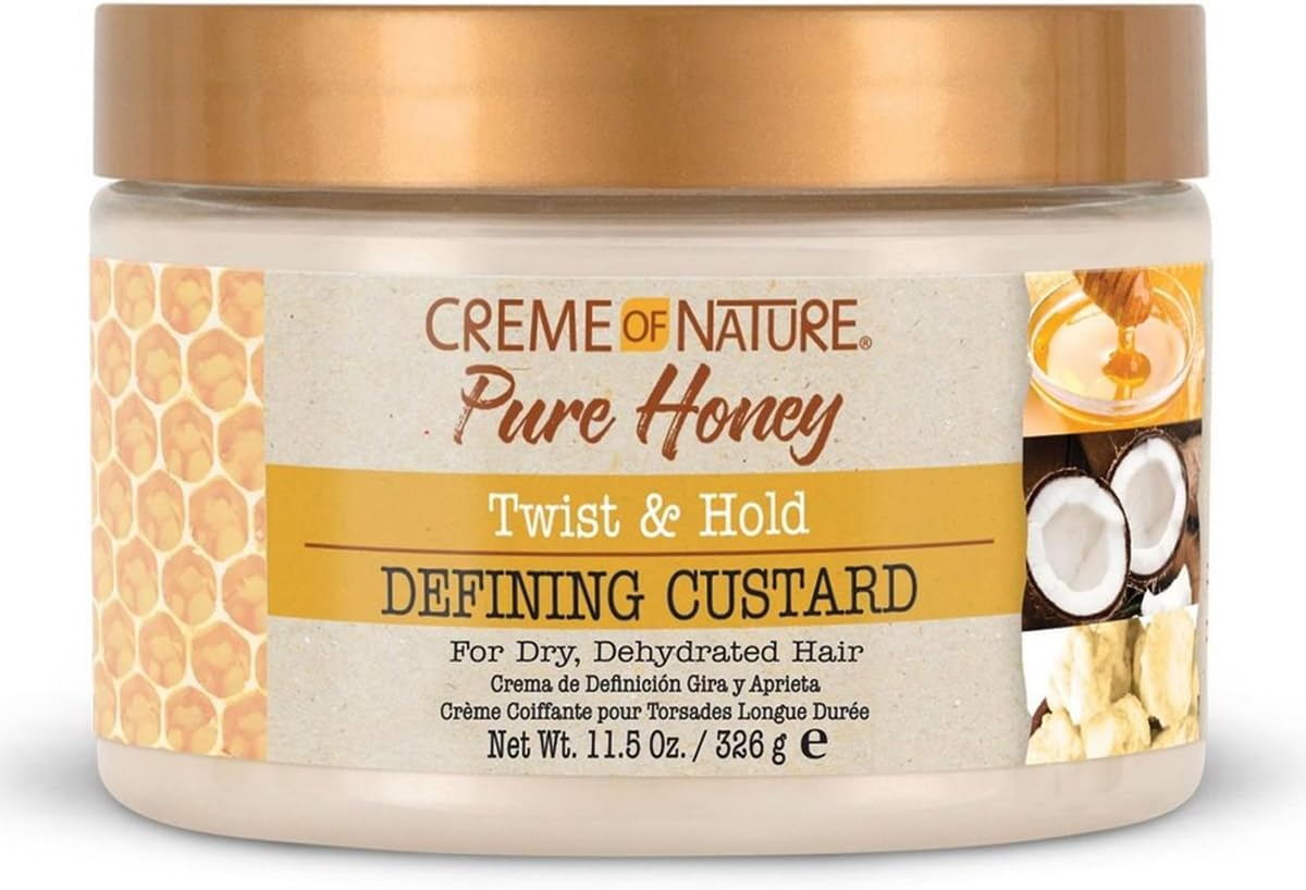 Defining Custard, Pure Honey, Coconut Oil and Shea Butter Formula, Twist & Hold, 11.5 Oz