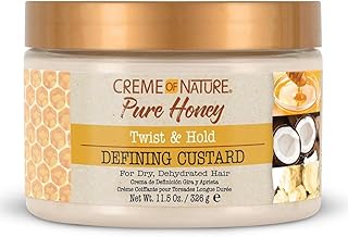 Creme of Nature Defining Custard, Pure Honey, Coconut Oil and Shea Butter Formula, Twist & Hold, 11.5 Oz