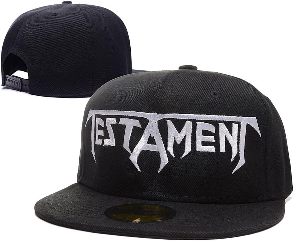 Testament Band Logo Adjustable Snapback Embroidery Hats Caps Black