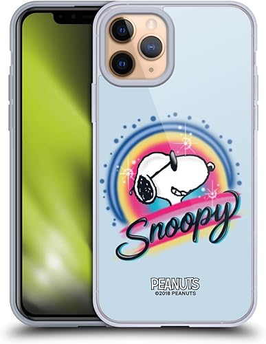 Vista 216 de Head Case Designs Funda de gel suave con licencia oficial de Peanuts I Love Pattern Snoopy Boardwalk Airbrush compatible con Apple iPhone 15