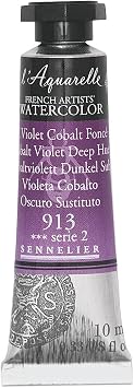Sennelier lAquarelle Watercolor Tubes 10ml - Cobalt Volet Deep Hue 10ml Tube