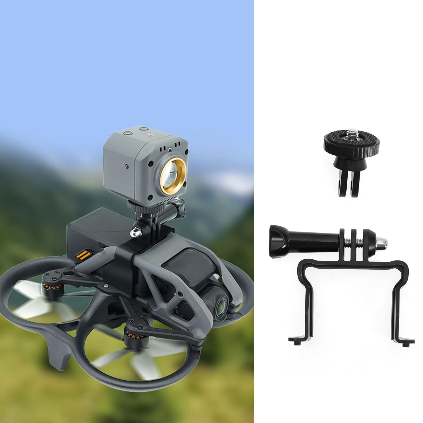 ECSiNG Sports Camera Mount Adapter Compatible with DJI Avata Drone GoPro Action Camera Series POCKET 2/1 INSTA360 Action Camera Series - Image 3